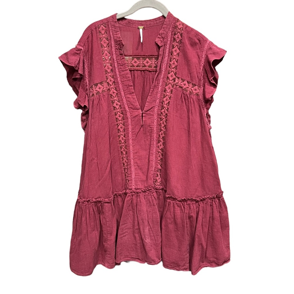 Free People Baby Blues Tunic Top SELLING AS IS LARGE PLEASE READ